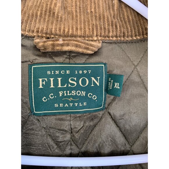 Rare NWT Filson CCF Corduroy Wilmont Jacket XL Brown Quilted Lining - Picture 4 of 11